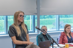 Od lewej mgr O. Żuczek, prof. PRz T. Piecuch, prof. PRz K. Khorrami