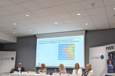 Uczestnicy konferencji podczas obrad plenarnych, zdj. autorstwa uczestniczki