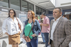 Członkowie Komisji Konkursowej podczas oceny posterów - od prawej dr hab. inż. K. Tereszkiewicz, prof. PRz, dr hab. K. Kmiotek, prof. PRz i mgr Iwona Ślęzak-Gładzik, zdj. B. Motyka, W. Mazur