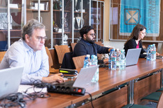 Przedstawiciele partnerów zagranicznych EMS podczas obrad, zdj. A. Surowiec