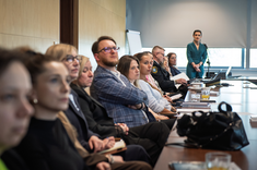 Uczestnicy konferencji, czwarta od lewej dr Aldona Migała-Warchoł, fot. A. Surowiec