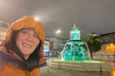 Profesor K. Khorrami podczas zwiedzania Porto, fot. K. Khorrami