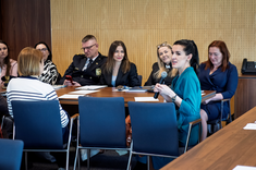 Uczestnicy konferencji, pierwsza po prawej dr hab. Krystyna Khorrami, prof PRz, fot. A. Surowiec