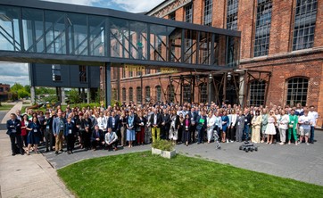 Zdjęcie zbiorowe uczestników konferencji, zdj. Tomasz Trochimczuk (pobrano ze strony Politechniki Białostockiej)