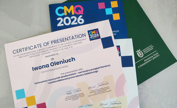 Dokumenty konferencyjne, zdjęcie autorki tekstu