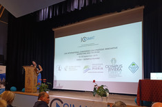 Przewodnicząca konferencji, Androniki Kavoura z University of West Attica, Greece, podczas otwarcia konferencji, fot. J. Stec-Rusiecka