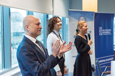 Otwarcie konferencji, pierwszy z lewej prof. J. Sęp, z prawej dr hab. B. Zatwarnicka-Madura, prof. PRz,